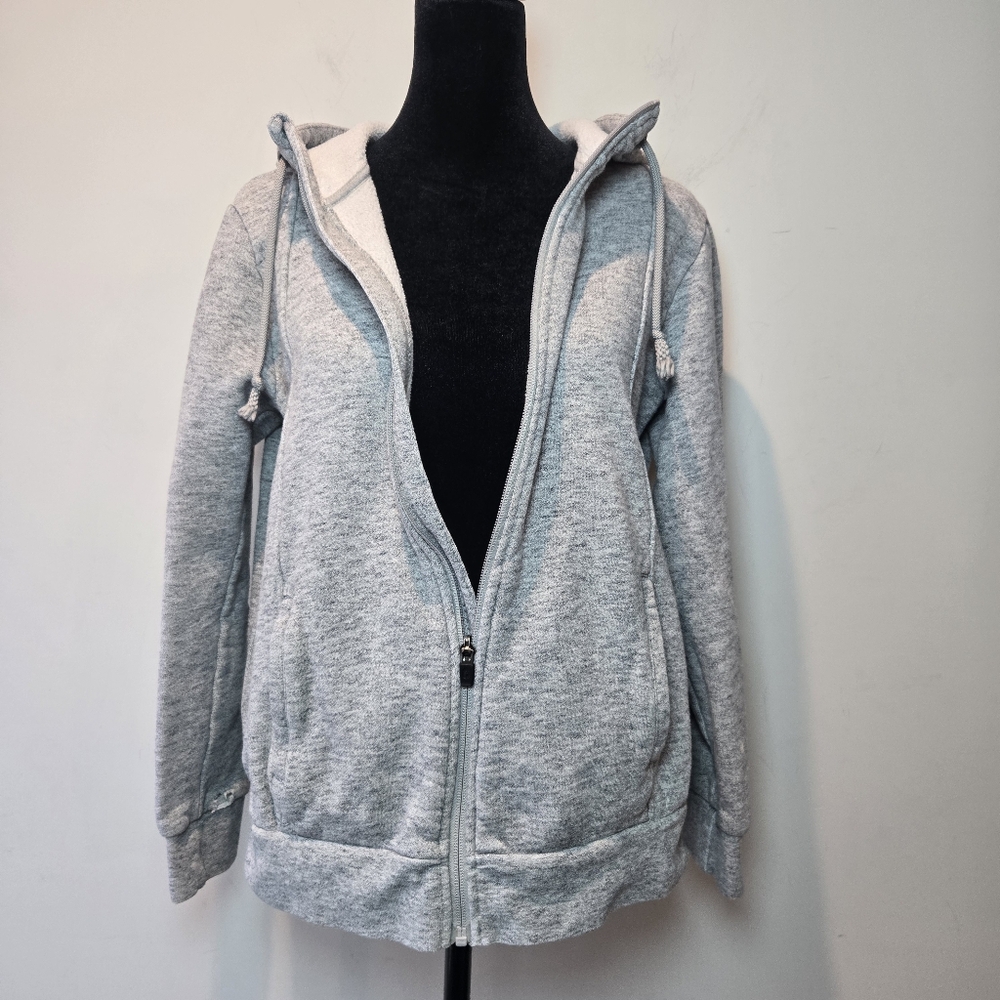 Figs Essential Gray Hoodie Jacket Women's Small Medical Scrubs Workwear - Picture 8 of 11